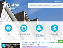 Tablet Screenshot of habitatindiana.org